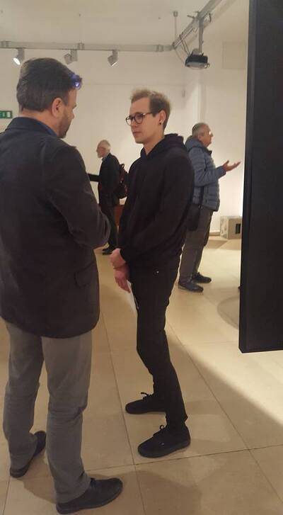 Zwycięzca Józef Kołaczyk z dyr. Adamem Hlebowiczem