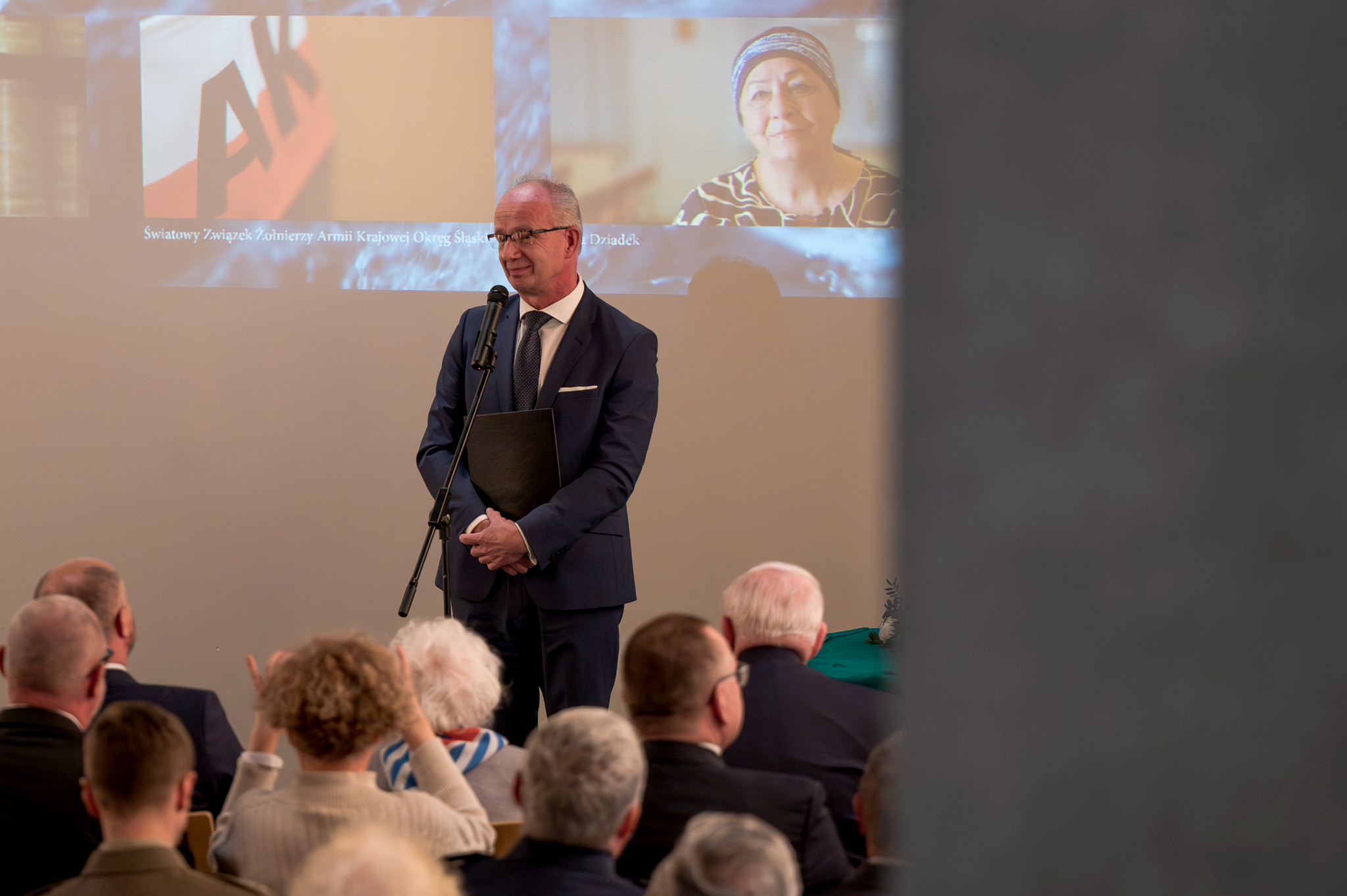 Po raz trzeci wręczyliśmy Nagrody Honorowe IPN „Świadek Historii”. Na zdj. zastępca prezesa IPN dr hab. Krzysztof Szwagrzyk – Katowice, 10 grudnia 2024. Fot. Krzysztof Łojko (IPN)