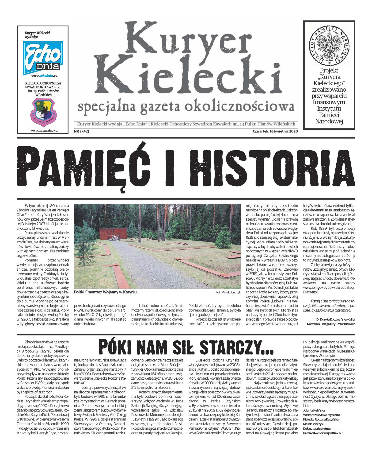 Kuryer Kielecki” w 80. rocznicę Zbrodni Katyńskiej - okładka