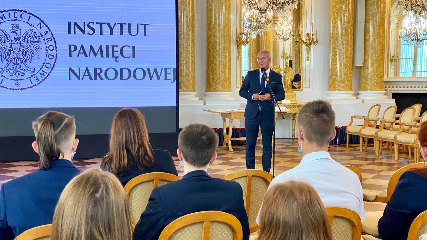 Dr hab. Krzysztof Szwagrzyk, wiceprezes IPN, podczas finału III i IV edycji projektu „Łączka i inne miejsca poszukiwań” – Warszawa, 8 września 2021. Fot. IPN Dr hab. Krzysztof Szwagrzyk, wiceprezes IPN, podczas finału III i IV edycji projektu „Łączka i inne miejsca poszukiwań” – Warszawa, 8 września 2021. Fot. IPN