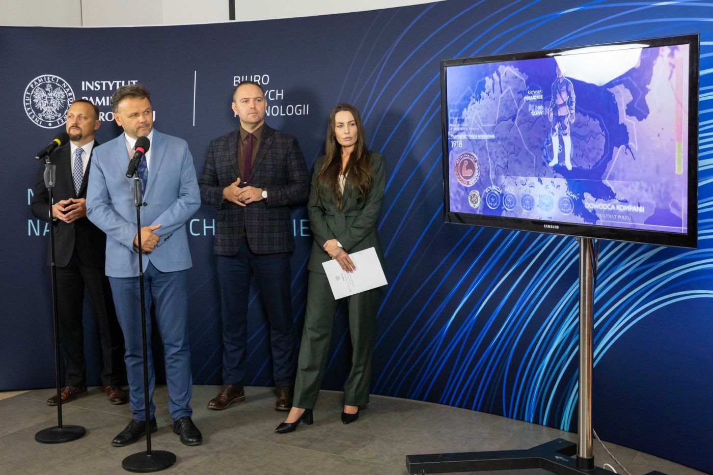 Konferencja prasowa na temat powołania Biura Nowych Technologii – 13 września 2021. Fot. Mikołaj Bujak (IPN) Konferencja prasowa na temat powołania Biura Nowych Technologii – 13 września 2021. Fot. Mikołaj Bujak (IPN)