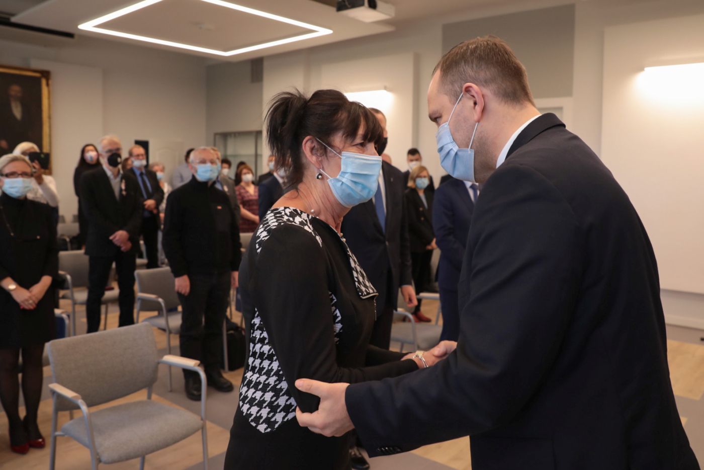 Uroczystość wręczenia Krzyży Wolności i Solidarności działaczom opozycji antykomunistycznej – Poznań, 21 września 2021. Fot. Mikołaj Bujak (IPN) Uroczystość wręczenia Krzyży Wolności i Solidarności działaczom opozycji antykomunistycznej – Poznań, 21 września 2021. Fot. Mikołaj Bujak (IPN)