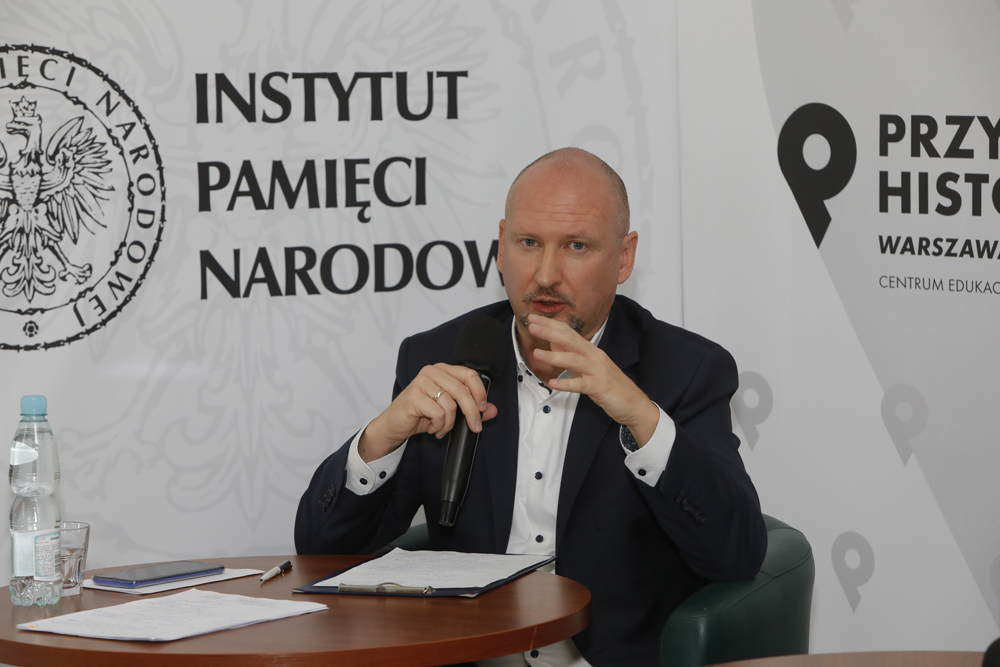 Dr Robert Spałek. Dyskusja o Październiku '56 – Warszawa, 20 października 2021. Fot. Piotr Życieński (IPN)dD Dr Robert Spałek. Dyskusja o Październiku '56 – Warszawa, 20 października 2021. Fot. Piotr Życieński (IPN)dD