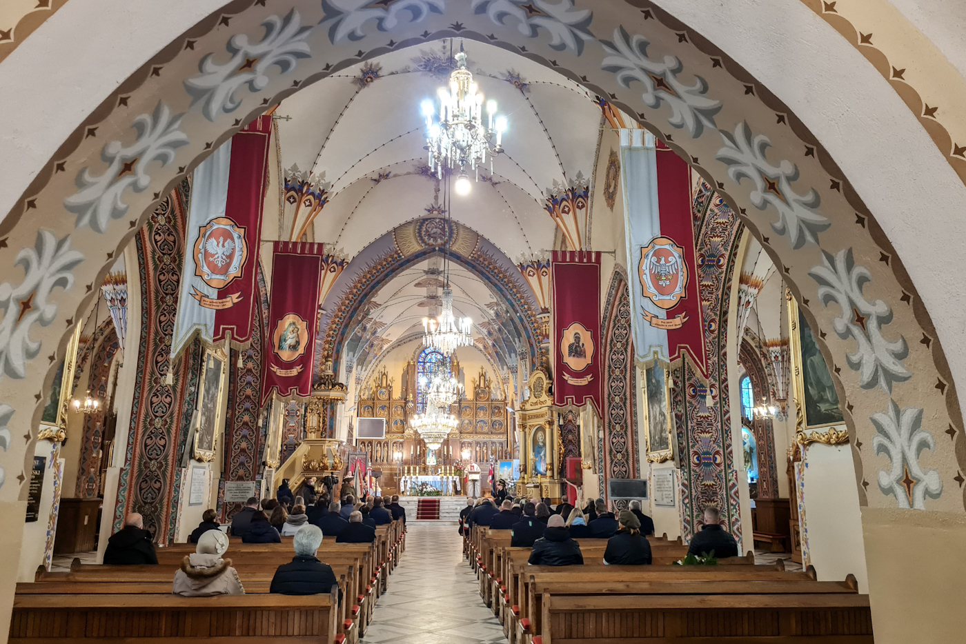 Msza św. w kościele pw. św. Józefa w Ciechanowie – 23 października 2021. Fot. Sławek Kasper (IPN) Msza św. w kościele pw. św. Józefa w Ciechanowie – 23 października 2021. Fot. Sławek Kasper (IPN)