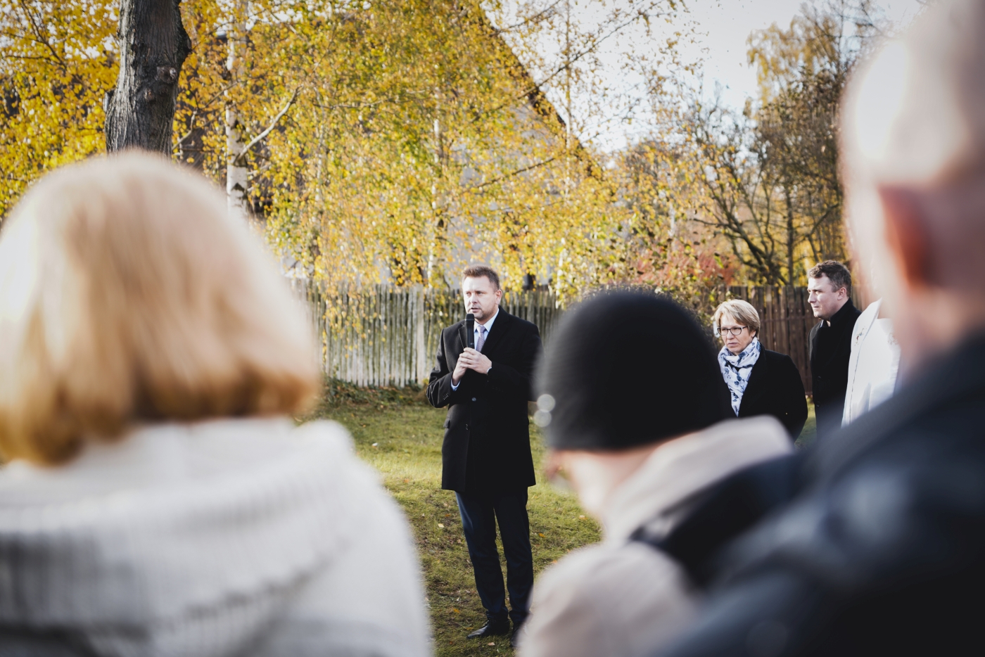 Odsłonięcie pomnika upamiętniającego Ofiary II wojny światowej – fot. MN/BUWiM Odsłonięcie pomnika upamiętniającego Ofiary II wojny światowej – fot. MN/BUWiM
