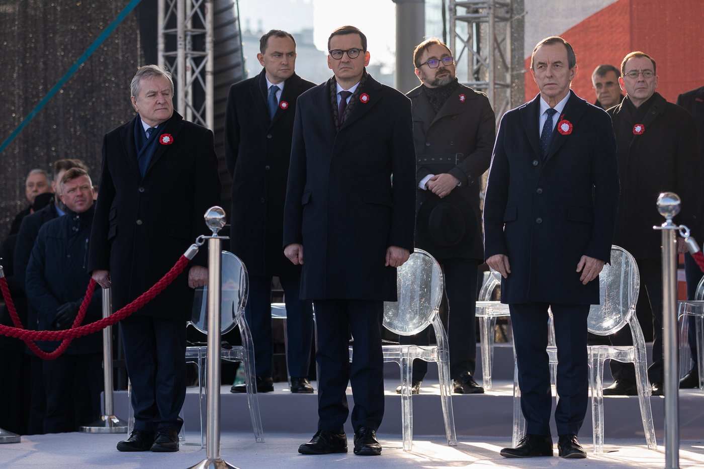 Obchody Narodowego Święta Niepodległości na placu Marszałka Piłsudskiego w Warszawie – 11 listopada 2021. Fot. Mikołaj Bujak (IPN) Obchody Narodowego Święta Niepodległości na placu Marszałka Piłsudskiego w Warszawie – 11 listopada 2021. Fot. Mikołaj Bujak (IPN)