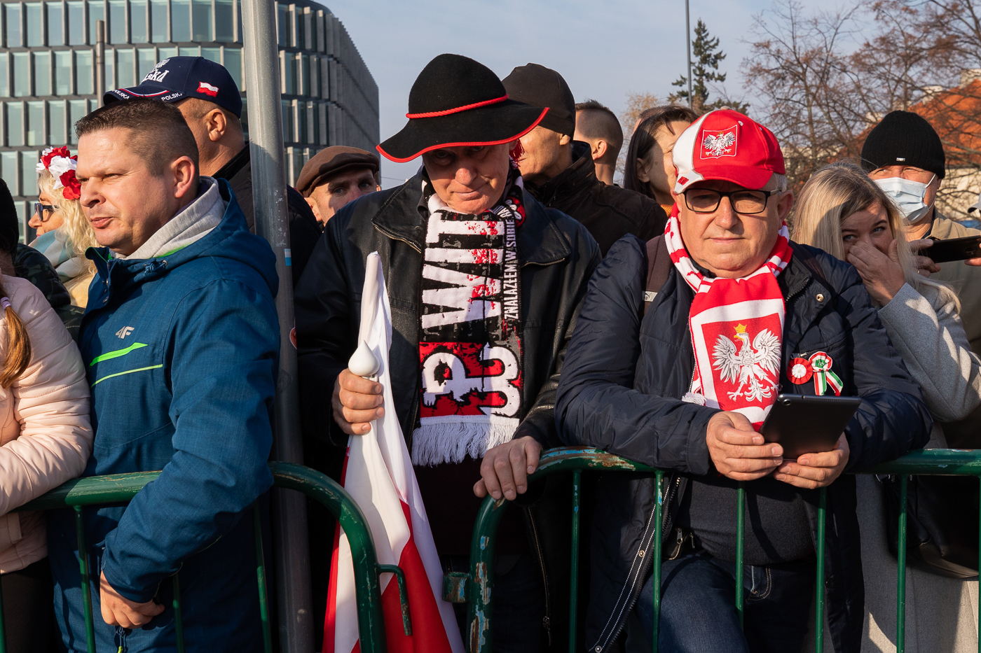 Obchody Narodowego Święta Niepodległości na placu Marszałka Piłsudskiego w Warszawie – 11 listopada 2021. Fot. Mikołaj Bujak (IPN) Obchody Narodowego Święta Niepodległości na placu Marszałka Piłsudskiego w Warszawie – 11 listopada 2021. Fot. Mikołaj Bujak (IPN)