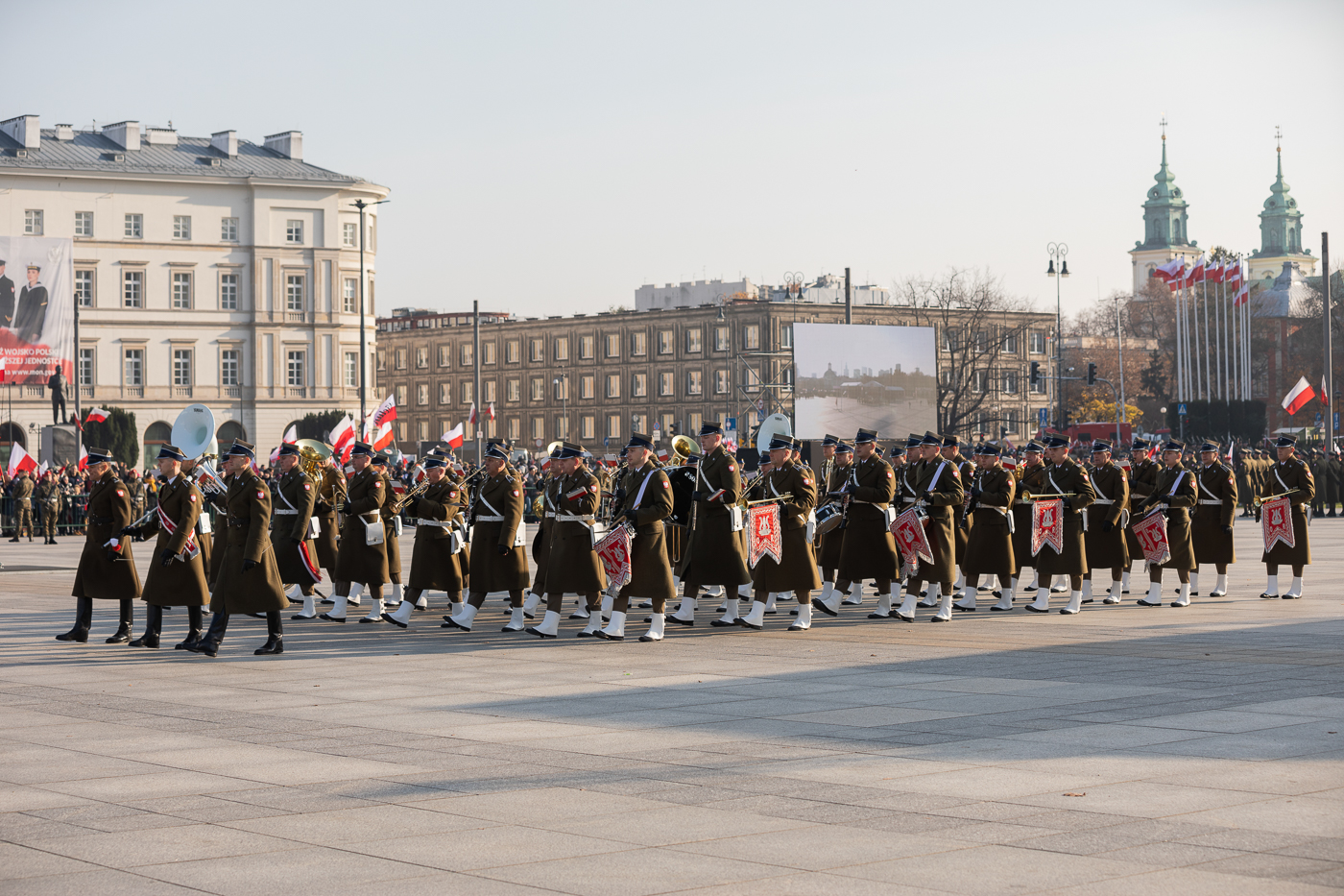 Obchody Narodowego Święta Niepodległości na placu Marszałka Piłsudskiego w Warszawie – 11 listopada 2021. Fot. Mikołaj Bujak (IPN) Obchody Narodowego Święta Niepodległości na placu Marszałka Piłsudskiego w Warszawie – 11 listopada 2021. Fot. Mikołaj Bujak (IPN)
