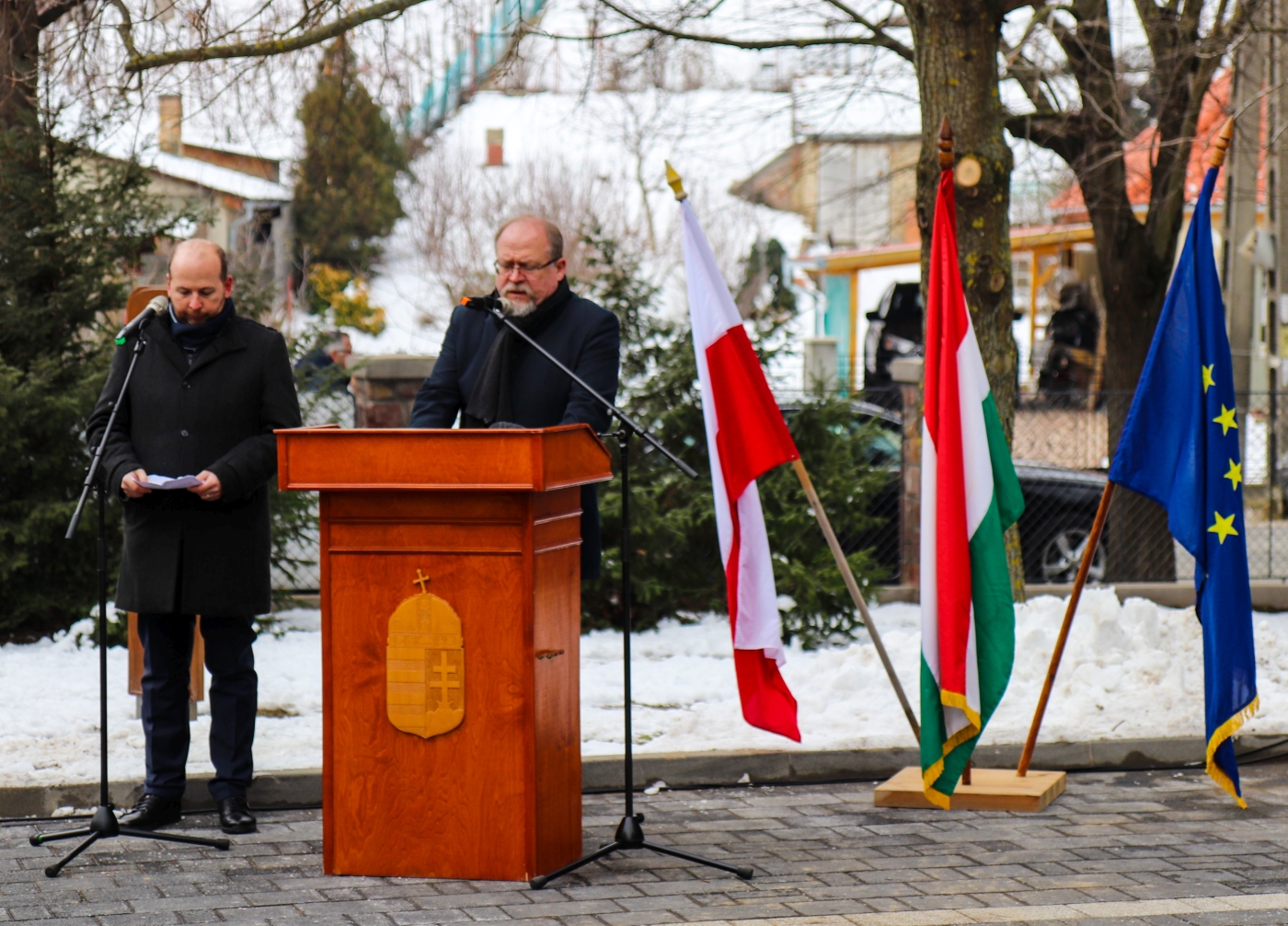 Uroczystość odsłonięcia pomnika rotmistrza Witolda Pileckiego w Balatonboglár Uroczystość odsłonięcia pomnika rotmistrza Witolda Pileckiego w Balatonboglár