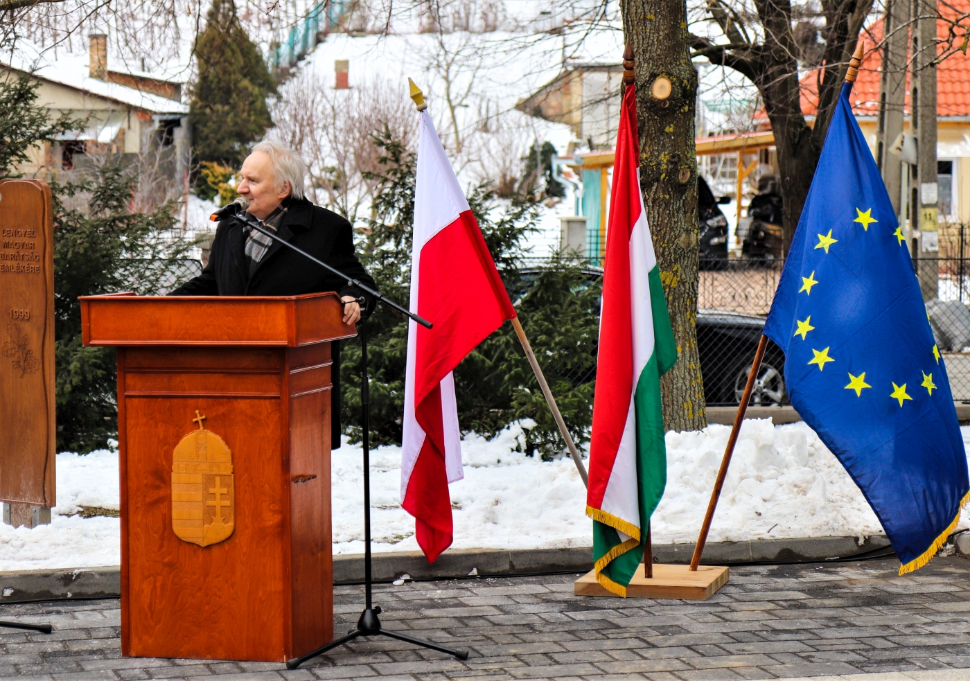 Uroczystość odsłonięcia pomnika rotmistrza Witolda Pileckiego w Balatonboglár Uroczystość odsłonięcia pomnika rotmistrza Witolda Pileckiego w Balatonboglár