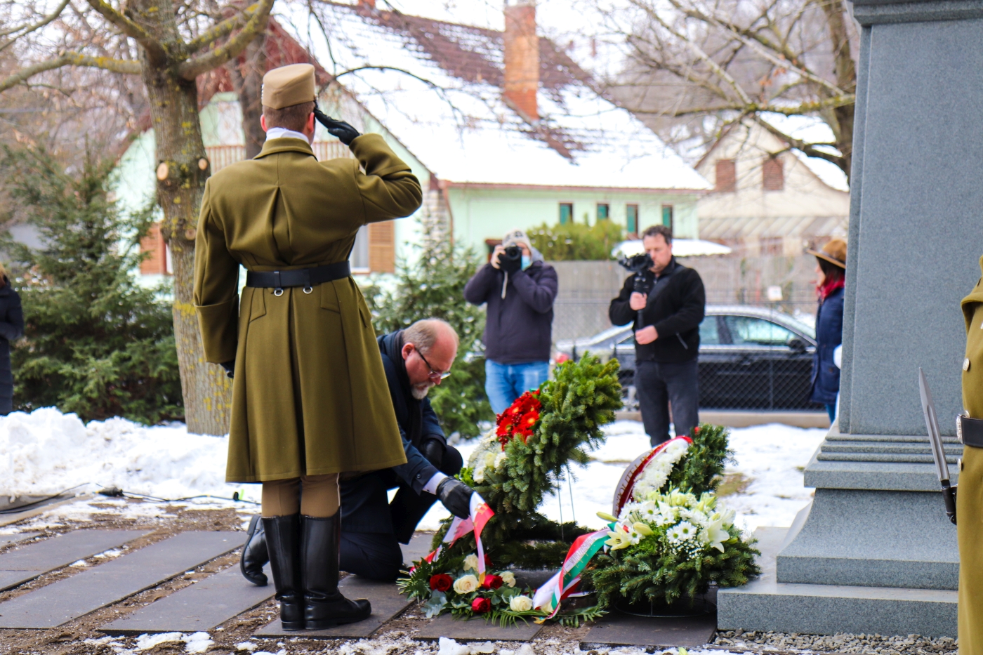Uroczystość odsłonięcia pomnika rotmistrza Witolda Pileckiego w Balatonboglár Uroczystość odsłonięcia pomnika rotmistrza Witolda Pileckiego w Balatonboglár