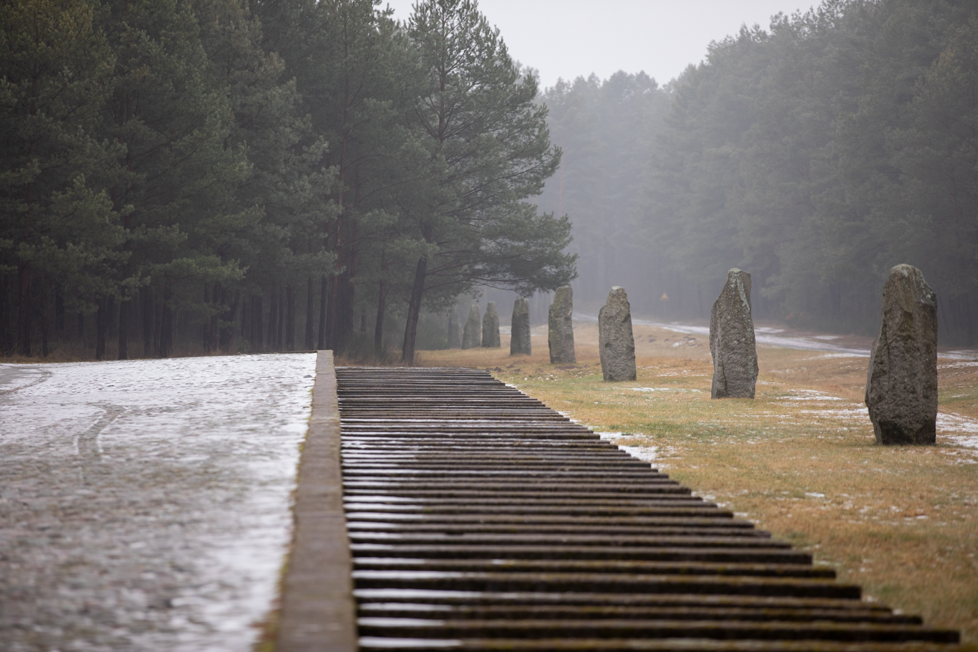 Wizyta przedstawicieli IPN w Muzeum Treblinka, gdzie w latach 1941–1944 funkcjonował niemiecki nazistowski obóz zagłady i obóz pracy – 27 stycznia 2022. Fot. Mikołaj Bujak (IPN) Wizyta przedstawicieli IPN w Muzeum Treblinka, gdzie w latach 1941–1944 funkcjonował niemiecki nazistowski obóz zagłady i obóz pracy – 27 stycznia 2022. Fot. Mikołaj Bujak (IPN)