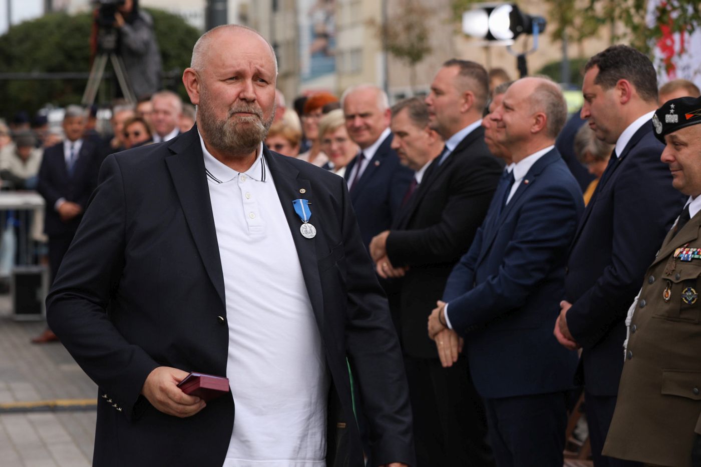 Prezydent RP Andrzej Duda. Obchody 40. rocznicy Gorzowskiego Sierpnia 1982 r. – Gorzów Wlkp., 30 sierpnia 2022. Fot. Mikołaj Bujak (IPN)