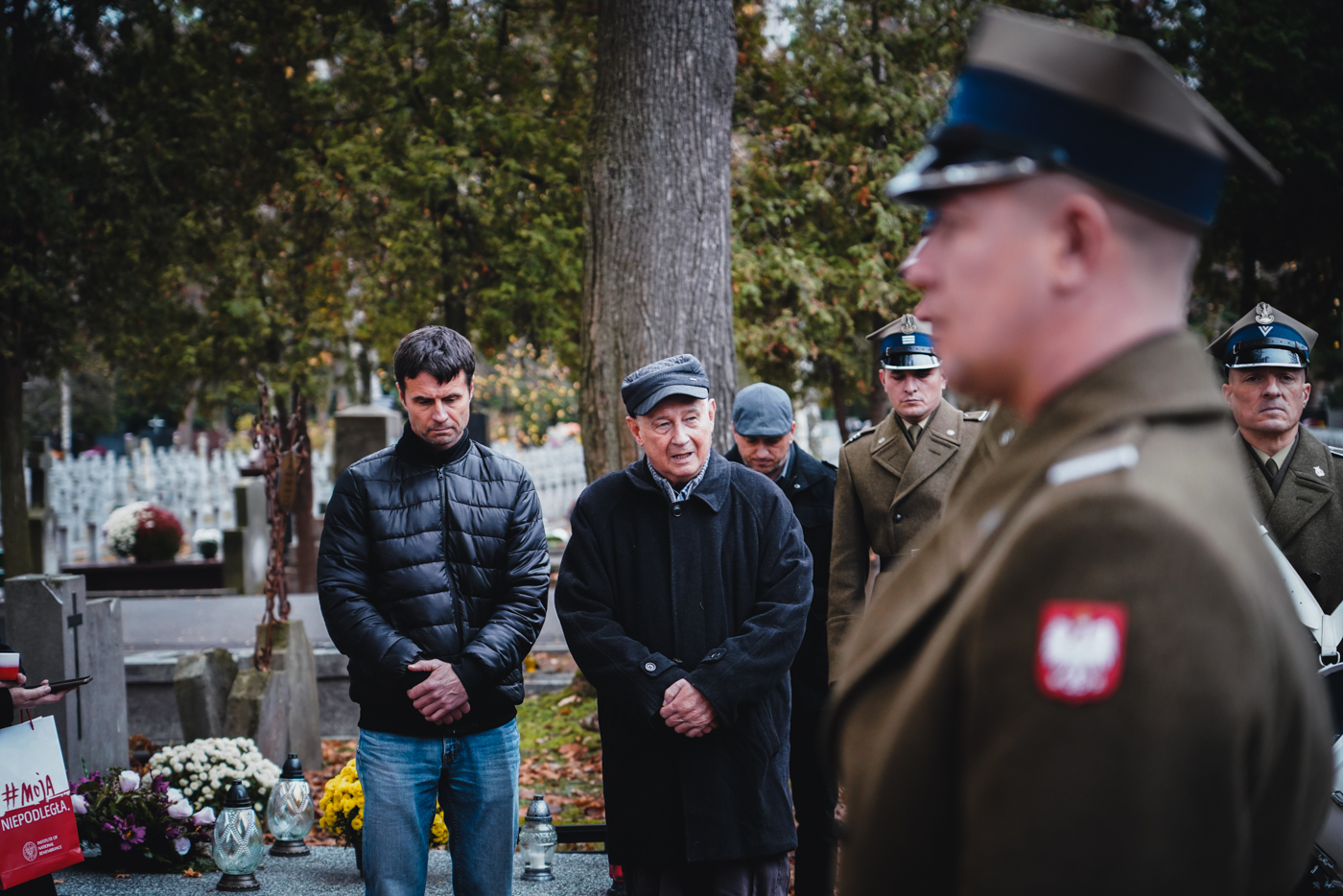 Nowy nagrobek rotmistrza Tadeusza Nittmana – fot. Mateusz Niegowski/BUWiM IPN Nowy nagrobek rotmistrza Tadeusza Nittmana – fot. Mateusz Niegowski/BUWiM IPN