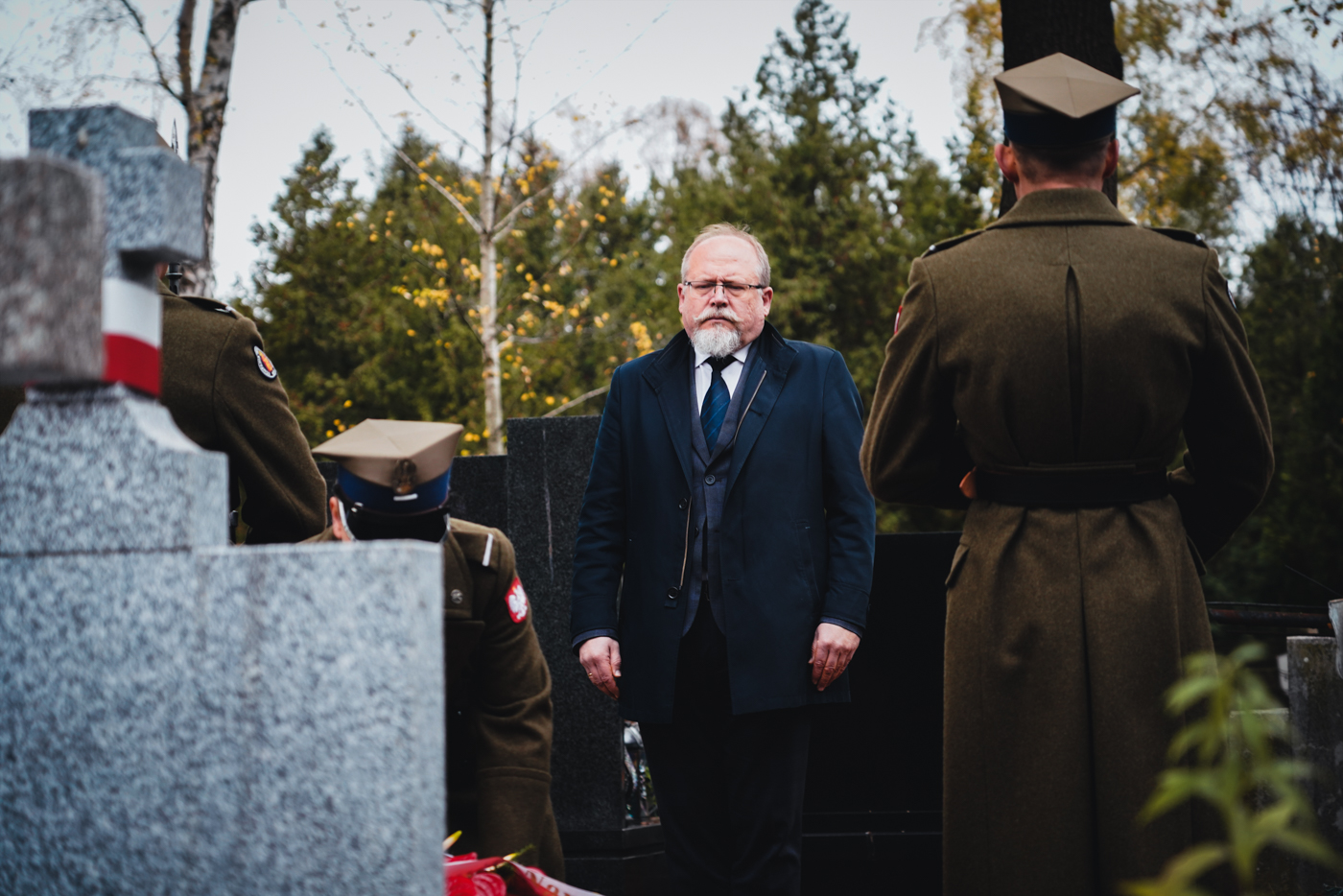 Nowy nagrobek rotmistrza Tadeusza Nittmana – fot. Mateusz Niegowski/BUWiM IPN Nowy nagrobek rotmistrza Tadeusza Nittmana – fot. Mateusz Niegowski/BUWiM IPN