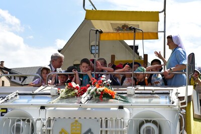 Otwarcie wystawy „Gaude Mater Polonia. Jan Paweł II w Ojczyźnie. 2–10 czerwca 1979” w Krakowie – 6 czerwca 2024. Fot. Żaneta Wierzgacz (IPN)