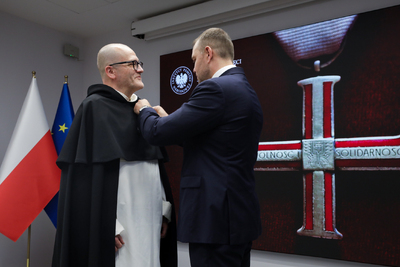 Uroczystość wręczenia Krzyży Wolności i Solidarności oraz medali Reipublicae Memoriae Meritum – Kraków, 7 czerwca 2024. Fot. Mikołaj Bujak (IPN)