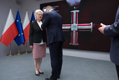 Uroczystość wręczenia Krzyży Wolności i Solidarności oraz medali Reipublicae Memoriae Meritum – Kraków, 7 czerwca 2024. Fot. Mikołaj Bujak (IPN)