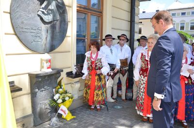 Otwarcie wystawy „Gaude Mater Polonia. Jan Paweł II w Ojczyźnie. 2–10 czerwca 1979” w Nowym Targu – 8 czerwca 2024. Fot. Michał Masłowski (IPN)