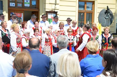 Otwarcie wystawy „Gaude Mater Polonia. Jan Paweł II w Ojczyźnie. 2–10 czerwca 1979” w Nowym Targu – 8 czerwca 2024. Fot. Michał Masłowski (IPN)
