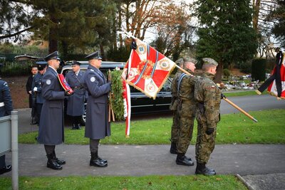 Pogrzeb ppłk. Franciszka Kornickiego, pilota Dywizjonu 303, bohatera Bitwy o Anglię – 30 listopada 2017. Fot. Katarzyna Ratajczak-Sowa / IPN