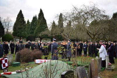 Pogrzeb ppłk. Franciszka Kornickiego, pilota Dywizjonu 303, bohatera Bitwy o Anglię – 30 listopada 2017. Fot. Katarzyna Ratajczak-Sowa / IPN