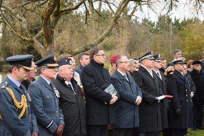 Pogrzeb ppłk. Franciszka Kornickiego, pilota Dywizjonu 303, bohatera Bitwy o Anglię – 30 listopada 2017. Fot. Katarzyna Ratajczak-Sowa / IPN