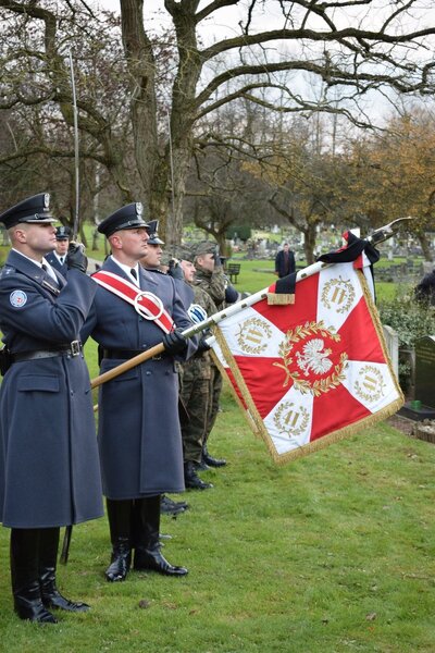 Pogrzeb ppłk. Franciszka Kornickiego, pilota Dywizjonu 303, bohatera Bitwy o Anglię – 30 listopada 2017. Fot. Katarzyna Ratajczak-Sowa / IPN