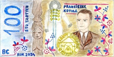 I miejsce w kategorii wiekowej 9–11 lat: Małgorzata Dziedzic, Szkoła Podstawowa nr 25 im. Prymasa Tysiąclecia w Rzeszowie, bohater: Franciszek Kotula