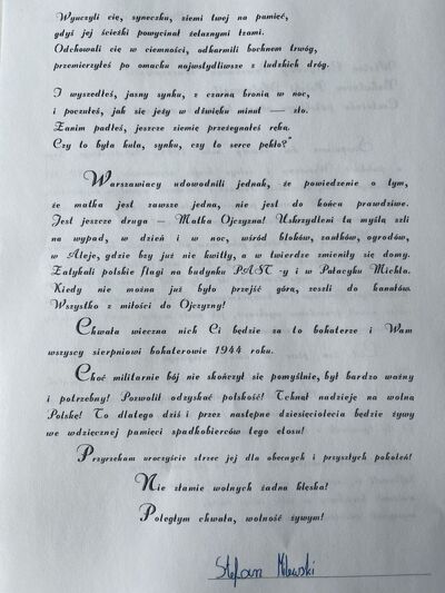 Rozstrzygnięcie konkursu „Powstańcy Warszawscy – Pamiętamy o Was!” – Warszawa, 18 czerwca 2024