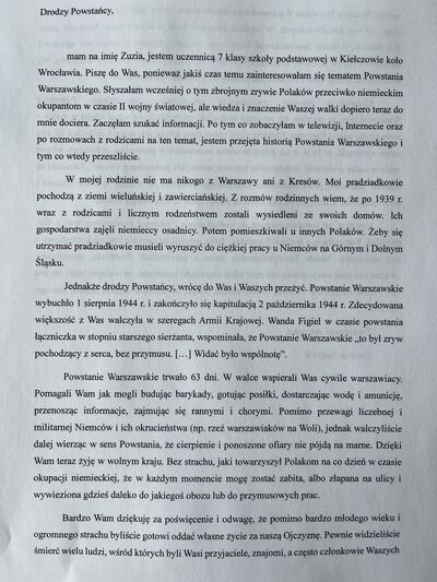 Rozstrzygnięcie konkursu „Powstańcy Warszawscy – Pamiętamy o Was!” – Warszawa, 18 czerwca 2024