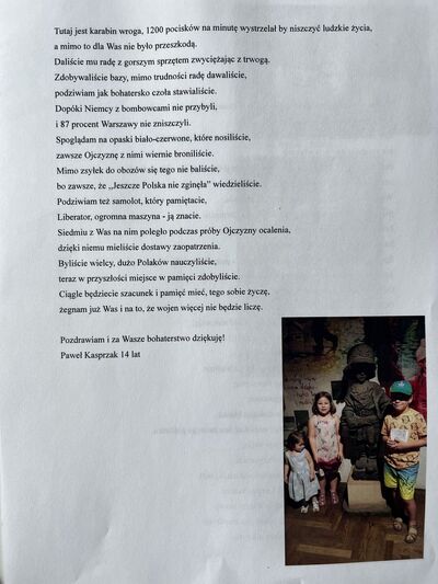 Rozstrzygnięcie konkursu „Powstańcy Warszawscy – Pamiętamy o Was!” – Warszawa, 18 czerwca 2024