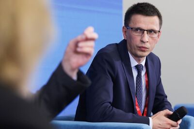 Debata „Formy oporu społecznego w Wielkopolsce i na Ziemi Lubuskiej w latach 1945–1989” – 19 czerwca 2024. Na zdj. dr Piotr Grzelczak. Fot. Mikołaj Bujak (IPN)