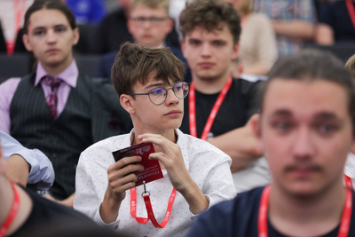 Wręczyliśmy nagrody zwycięzcom Olimpiady Gier Planszowych – 19 czerwca 2024. Fot. Mikołaj Bujak (IPN)