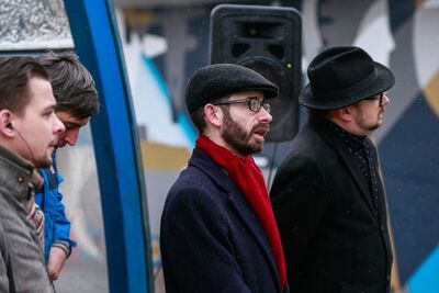 Mural poświęcony Radzie Pomocy Żydom „Żegota”. Fot. Sławomir Kasper (IPN)