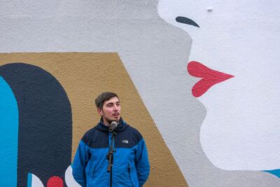 Mural poświęcony Radzie Pomocy Żydom „Żegota”. Fot. Sławomir Kasper (IPN)