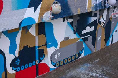 Mural poświęcony Radzie Pomocy Żydom „Żegota”. Fot. Sławomir Kasper (IPN)