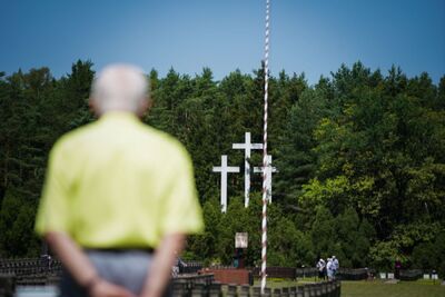 Obchody upamiętniające 84. rocznicę egzekucji więźniów Pawiaka w Palmirach – 21 czerwca 2024. Fot. Mateusz Niegowski (IPN)