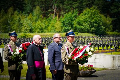 Obchody upamiętniające 84. rocznicę egzekucji więźniów Pawiaka w Palmirach – 21 czerwca 2024. Fot. Mateusz Niegowski (IPN)