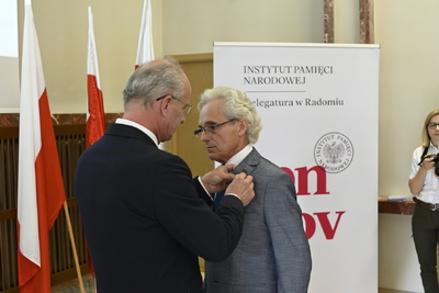 Krzyże Wolności i Solidarności wręczone działaczom opozycji antykomunistycznej z lat 1976–1989 – Radom, 25 czerwca 2024. Fot. Michał Adamczyk (IPN)