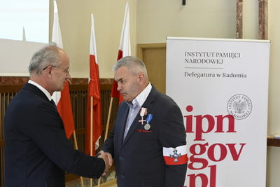 Krzyże Wolności i Solidarności wręczone działaczom opozycji antykomunistycznej z lat 1976–1989 – Radom, 25 czerwca 2024. Fot. Michał Adamczyk (IPN)