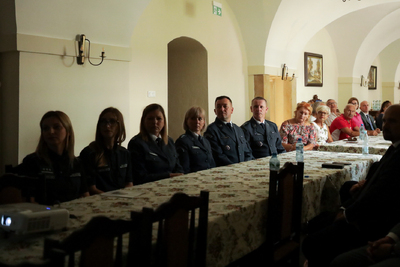 Prelekcja dr. hab. Tomasza Balbusa, poświęcona postaci Sergiusza Piaseckiego Świętym Krzyżu –17 lipca 2024.  Fot. Mikołaj Bujak (IPN)