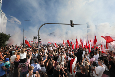 Marsz Powstania Warszawskiego – 1 sierpnia 2024. Fot. Mikołaj Bujak (IPN)