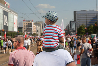 Marsz Powstania Warszawskiego – 1 sierpnia 2024. Fot. Mikołaj Bujak (IPN)