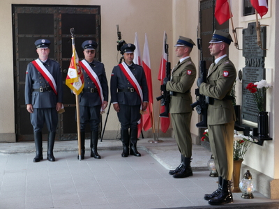 Uroczystości zorganizowane w związku ze zdobyciem przez Powstańców gmachu Polskiej Wytwótni Papierów Wartościowych – Warszawa, 2 sierpnia 2024. Fot. Krzysztof Wojciechowski (IPN)