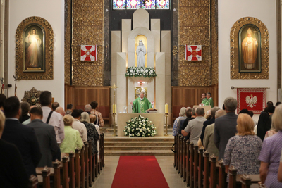 Msza św. w Katedrze Polowej Wojska Polskiego w Warszawie w 80. rocznicę powstania Brygady Świętokrzyskiej NSZ – 11 sierpnia 2024. Fot. Mikołaj Bujak (IPN)