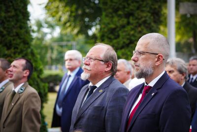 Oddaliśmy hołd poległym Bohaterom walk z 1920 roku – Radzymin, 15 sierpnia 2024. Fot. Mateusz Niegowski (IPN)