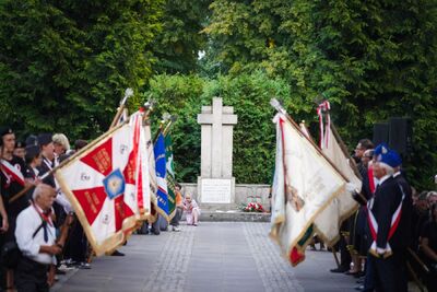 Oddaliśmy hołd poległym Bohaterom walk z 1920 roku – Radzymin, 15 sierpnia 2024. Fot. Mateusz Niegowski (IPN)
