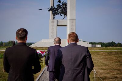 Obchody 104. rocznicy bitwy pod Zadwórzem – Ukraina, 17 sierpnia 2024. Fot. Mateusz Niegowski (IPN)