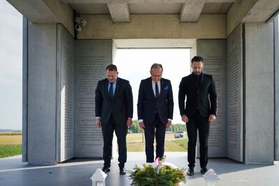 Obchody 104. rocznicy bitwy pod Zadwórzem – Ukraina, 17 sierpnia 2024. Fot. Mateusz Niegowski (IPN)